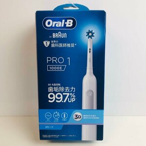 ICH【未使用品】 Braun Oral-B ブラウン オーラルB PRO1 1000E ホワイト D305.513.3 WT 電動歯ブラシ 〈106-240412-aa2-ICH〉