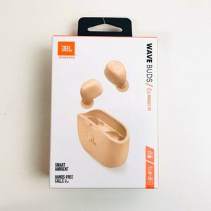 ICH【未使用品】 未開封　完全ワイヤレスイヤホン JBL Wave Buds JBLWBUDSWHT Bluetooth　Beige 〈106-240423-rk2-ICH〉