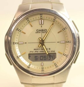 ICH【中古品】 CASIO カシオ wave ceptor ウェーブセプター WVA-M480 電波ソーラー 白文字盤 動作品 〈189-240307-ss2-ICH〉