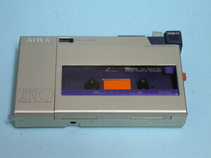 AIWA HS-F1(その35) 録音カセットボーイ2号機 美品 機能動作完全 音質優秀 半ケース付
