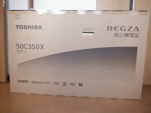 新品未開封 東芝 4K液晶テレビ レグザ 50C350X 50V型 4Kチューナー内蔵 HDR10/HLG対応 画素数3840×2160 TOSHIBA 未使用品