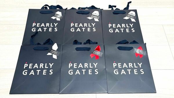 【未使用】PEARLY GATESパーリーゲイツ ショッパー6枚セット リボン付き