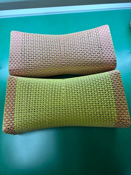 籐編み　ラタン　枕　まくら　ピロー　2個セット