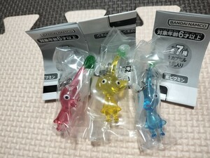 新品 未開封 ピクミン めじるしアクセサリー 赤ピクミン 黄ピクミン 青ピクミン ミニブック ガチャ ガシャポン