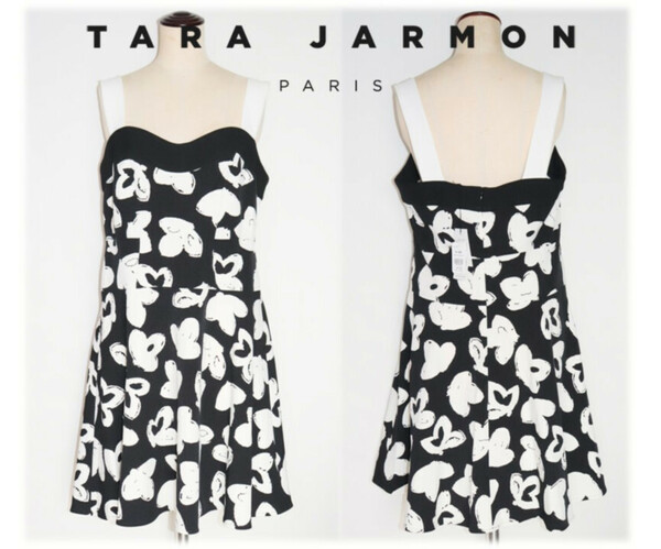 新品タグ付き【TARA JARMON タラジャーモン】キャミワンピース チュニック 44(L-XL) v964