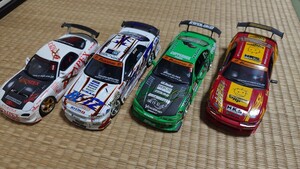 ★絶版　HOTWORKS D1ミニカー　1/24 美品ですがジャンク扱いにて★4台セット★ER34 S15 FD3S★