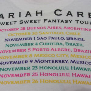 MARIAH CAREY The Sweet Sweet Fantasy Tour Tシャツ L マライアキャリー 古着 R&B HIPHOP whitney houston マドンナ sade ビョークwu-tangの画像5