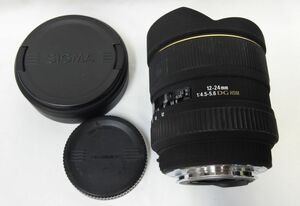 動作未確認 SIGMA カメラレンズ 12-24mm 1:4.5-5.6 DG HSM シグマ デジカメレンズ 現状品