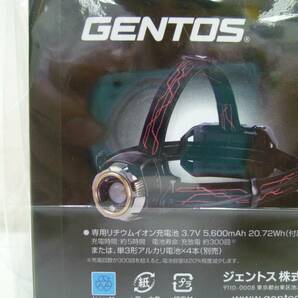 未使用 GENTOS ジェントス GH-200RG USB充電式ヘッドライト 最大1200ルーメン ①の画像5