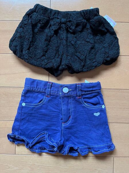 女の子 ショートパンツ 半ズボン キュロット 90 夏 ショーパン キッズ 子供服