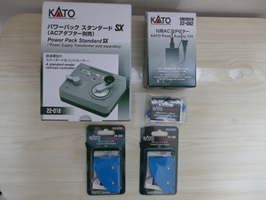 KATO　パワーパック スタンダードSX、N用ACアダプター、ポイントスイッチ（２）、分岐コネクター　★セットで★