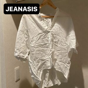 JEANASIS 半袖ブラウス ホワイト 白 F