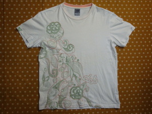 【USED】GDIESEL ディーゼル 刺繍プリントＴシャツ　XL