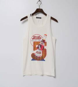 GO4590 Сделано в Италии/Dolce &amp; Gabbana/Tank Top/Pepsi Collaboration/Men's 46/Cotton/Cothere/Cute -Sew