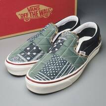 MG1776//未使用*ヴァンズ/バンズ/VANS*メンズUS9.5/クラシックスリッポン キルテッドミックス/スニーカー/ローカット/靴/VN0A5HZN9GU_画像2