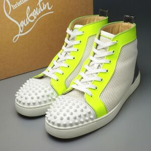 GP6389//*クリスチャンルブタン/Christian Louboutin*メンズ43/ルイ スタッズ/LOUIS SPIKES ORLATO FLAT CLF/スニーカー/ハイカット/靴