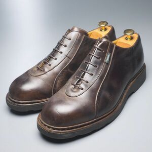 W0655//フランス製*パラブーツ/Paraboot*メンズ7.5H/Tursi/レザーシューズ/革靴/茶/ブラウン