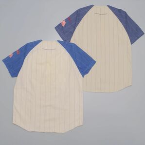 TH4049◎クーパーズタウンコレクション MIRAGE 2点SET ベースボールシャツ Mets ニューヨーク メッツ + ニューヨークヤンキース 麻綿 L/XLの画像2