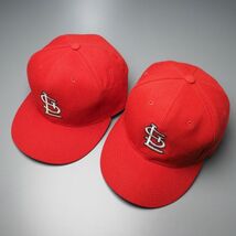 TH1085◎90’s New Era ニューエラ ダイヤモンドコレクション 59FIFTY MLB セントルイス カージナルス ベースボールキャップ 帽子 2点SET_画像3