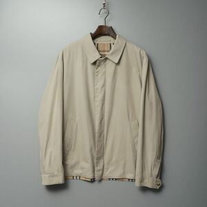 TE4768//イングランド製*バーバリー/BURBERRY LONDON*メンズREG48/比翼ジップアップブルゾン/スイングトップ/ジャケット/裏チェック