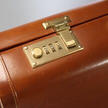 TH3255：イタリア製*LANCEL/ランセル*メンズ*レザーアタッシュケース*ビジネスバッグ*ブリーフケース*鞄*ブラウン_画像7