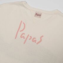 GP7604 パパス/Papas/2点セット/半袖Tシャツ/プリントTシャツ/メンズ48M/コットン/ホワイト+ベージュ/カットソー_画像7