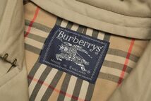 MG1749◎イングランド製 Burberrys バーバリー ベルト付き はっ水加工 トレンチコート ロングコート スプリングコート カーキ系 SM48_画像7