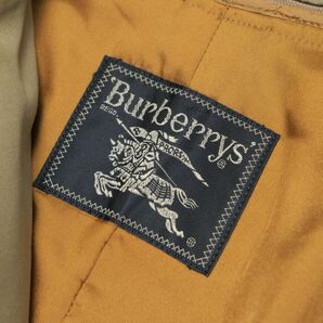 TG6278◎Burberry バーバリー ウールライナー ギャバジン ステンカラーコート バルマカーンコート 2WAY スプリングコート カーキ系 88-160の画像7