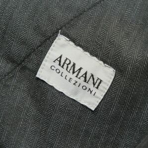 TH4072◎ARMANI アルマーニ ストレッチ コットンツイル ノータック パンツ スラックス トラウザーズ グレー系 サイズ44/30の画像7