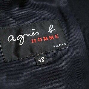 GP8337◇アニエスベー オム/agnes b. HOMME ジップフロント ジャケット ブルゾン メンズ48 ネイビー系の画像5