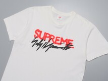 MF6675◇USA製 シュプリーム × ヨウジヤマモト Supreme Yohji Yamamoto メンズM 半袖 ロゴプリント Tシャツ カットソー ホワイト系_画像3