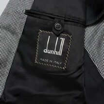 GP4096◇イタリア製 ダンヒル/dunhill メンズ シルク ギンガムチェック柄 2B シングルジャケット テーラードジャケット グレー系_画像7