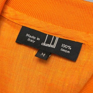 GO7821◇未使用含む ダンヒル/dunhill 2枚セット 15.5/M リネン レギュラーカラーシャツ ＋ コンバーチブルカラーシャツ オレンジ/ピンクの画像6