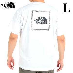 【新品】ノースフェイス TNF スクウェアロゴ Tシャツ NT32334X 白 ホワイト L