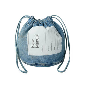 [ final price regular price start ]New Manual DENIM BAG new manual Denim bag pouch back BerBerJin