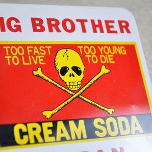 [W3944] レア当時物 クリームソーダ シガレットケース / BIG BROTHER CREAM SODA JAPAN シガーケース たばこ入 ロカビリー 中古の画像2