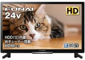 FUNAI フナイ FL-24H2040 24V型 ハイビジョン液晶テレビ 500GBハードディスクを内蔵