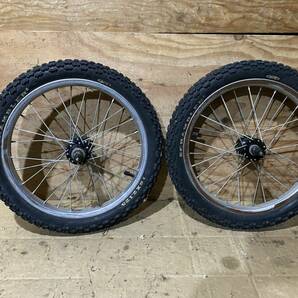 schwinn scrambler 16×2.125 16インBMX ホイール 前後セット中古パーツ OLD BMX VINTAGE BMXの画像6