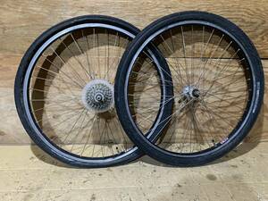 ARAYA CV-7 ブラック shimano DEORE LX ハブ 7速 26インチ MTB ホイール 前後セット中古パーツ OLD MTB ATB VINTAGE MTB ATB