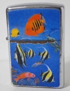 1997年 ZIPPO 南国 熱帯魚 絵柄 90s Vintage 魚 海 海中 ハタタテダイ