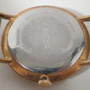 ジャンク不動 エニカ ウルトラソニック 21石 手巻き 3針 メンズ腕時計 ゴールド文字盤 Vintage ENICAR ULTRASONIC 部品取りの画像4