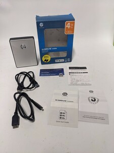 0G06074 4TB Portable　ポータブル　G-tech G-Drive 外付けHDD　HDD ハードディスクドライブ　フォーマット済み　0402-14