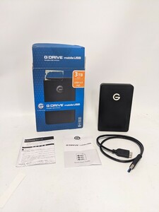 フォーマット済 外付けHDD G-tech G-Drive ハードディスクドライブ　ポータブル　Portable 0G04867 3TB　HDD 0417-7