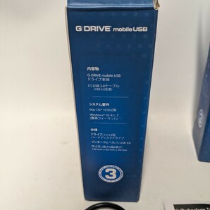 【フォーマット済】【外付けHDD】【まとめ売り】0G04867 G-tech G-Drive 3TB USB 3.0 External Hard Drive (Refurbished) 0421-5の画像2