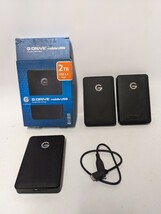 【フォーマット済】【外付けHDD】【まとめ売り】0G04863 G-tech G-Drive 2TB USB 3.0 External Hard Drive (Refurbished) 0421-6_画像1