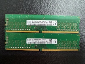 0428-4 SKhynix メモリ DDR4 2400T 8GB 2枚