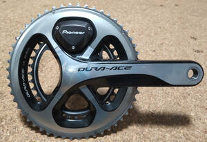  Pioneer peda ring monitor both sides measurement FC-9000 172.5mm 52-36 power meter Shimano Dura Ace 