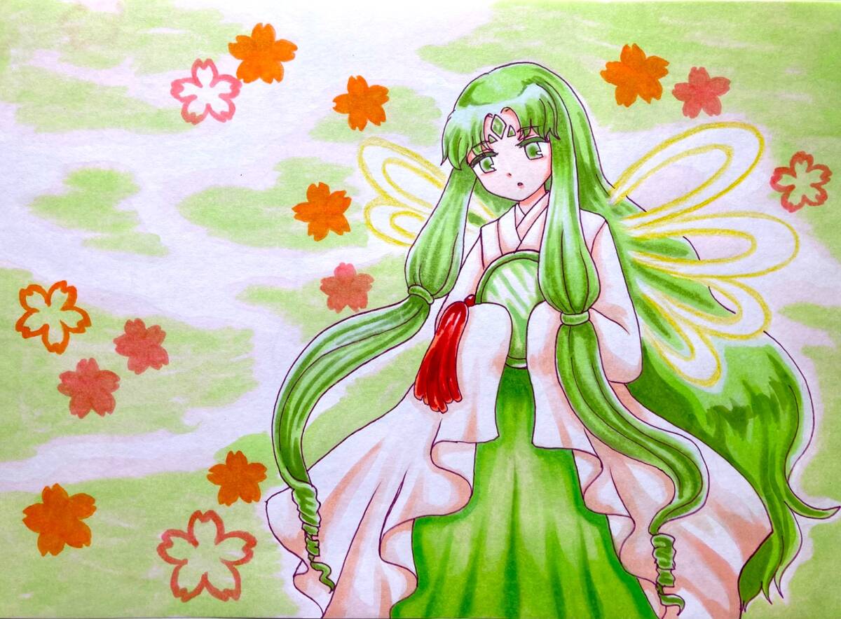 Handgezeichnete Illustration, Kopierpapier im A5-Format, Cardcaptor Sakura Clow Card Mirror und Sakura, Comics, Anime-Waren, handgezeichnete Illustration