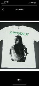 ダイナソーJR 半袖tシャツ柄　ダイナソーJr　dinosaur JrロックT　バンドT 　キャラTカラー　ホワイトボディ