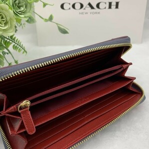 コーチ COACH 長財布 財布 シグネチャー アコーディオン ウォレット ロング ジップ ファッション レディース 新品 未使用 C188 F53780の画像10